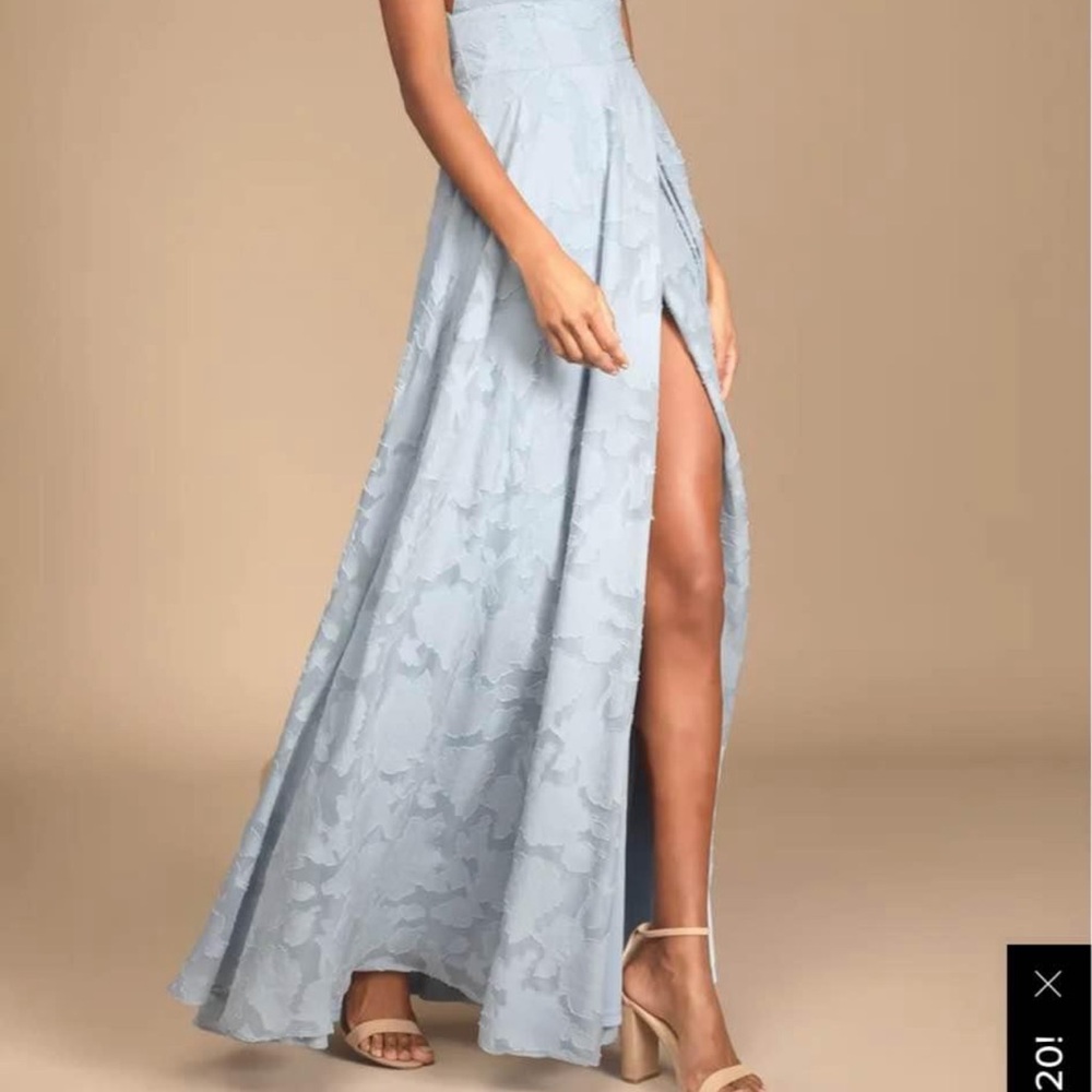 Lulus Floral White Maxi Dress NWT